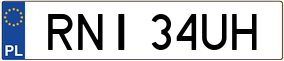 Trailer License Plate